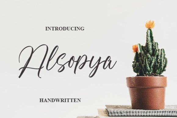 Alsopya: A Bold Handwritten Font for Editorial Design