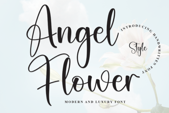 Angel Flower: A Script Font for Crafters and Designers