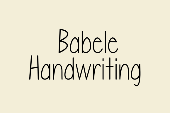 Babele: A Handwritten Font That Brings Personality to Your Brand