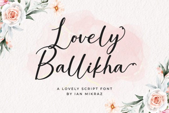 Beautiful Typography with Lovely Ballikha