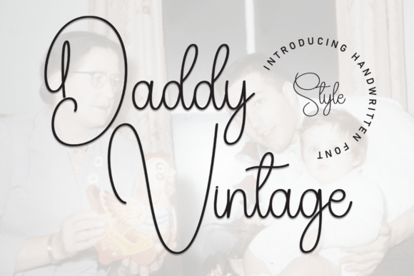 Daddy Vintage Font for Handmade Creators