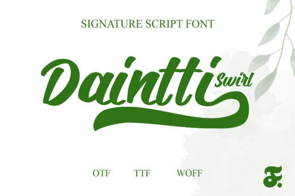 Daintti Swirl: The Script Font That Elevates Your Digital Brand