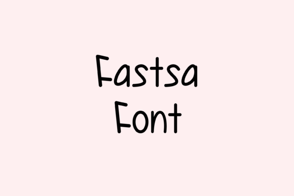 Fastsa: A Handwritten Font for Web Design and Brand Identity