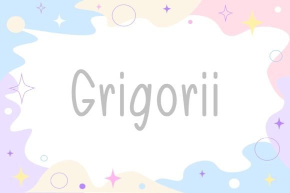 Grigorii: A Whimsical Handwritten Font for Branding Projects