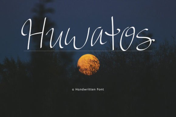Huwatos: A Playful Script Font for Editorial Design