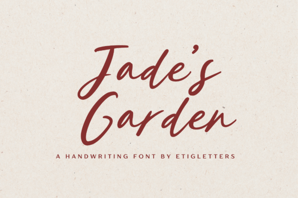 Jade’s Garden Font: A Handwritten Touch for Editorial Design