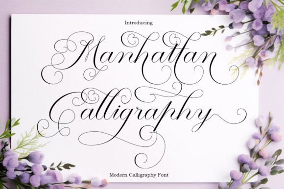 Manhattan Calligraphy: A Feminine Script for Modern Branding