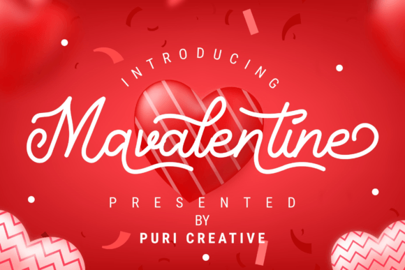 Mavalentine: A Script Font for Love and Campaigns