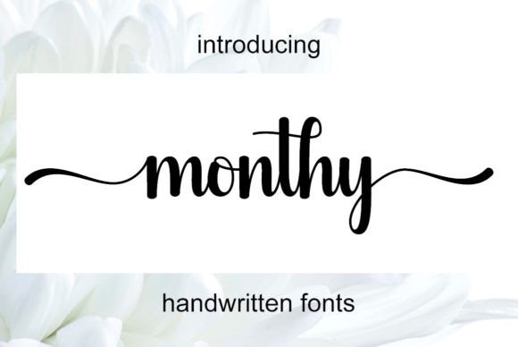 Monthy: A Delicate Script Font for Handmade Crafters