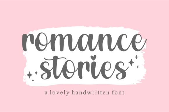 Romance Stories: A Script Font for Elegant Web Design