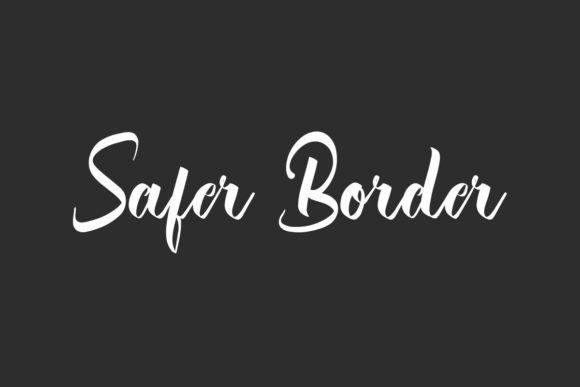 Safer Border: A Script Font for Impactful Digital Design