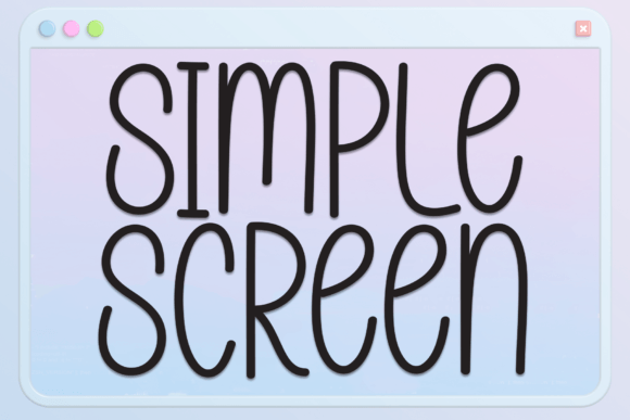 Simple Screen: A Versatile Display Font for Web Design