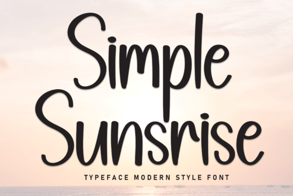 Simple Sunsrice: A Delightful Display Font for Editorial Design