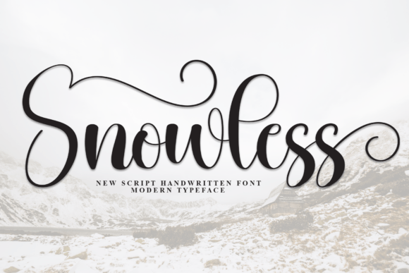 Snowless: A Script Font with a Quiet Elegance