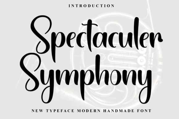 Spectaculer Symphony: A Font for Editorial Elegance