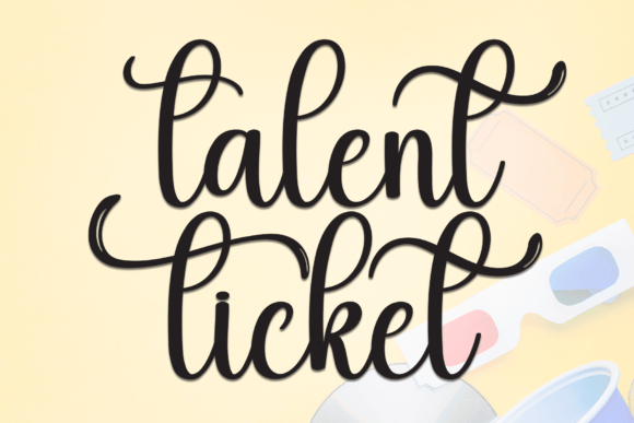 Talent Ticket: A Handwritten Font for Editorial Design