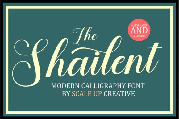 The Shailent: A Delicate Handwritten Typeface for Editorial Design