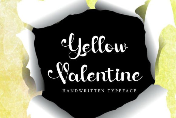Yellow Valentine Font: A Script Amp for Web Design